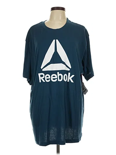 Pre-owned Reebok Short Sleeve T-shirt In Blue