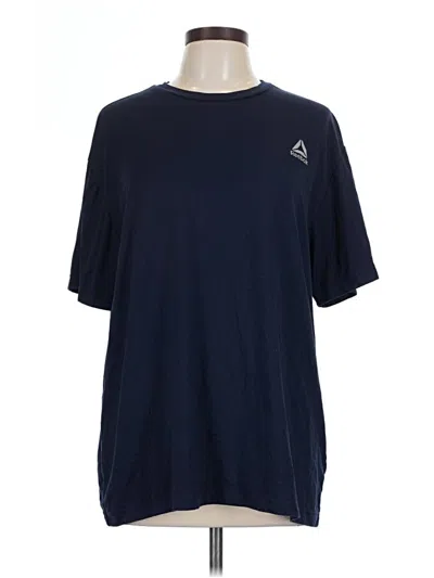 Pre-owned Reebok Short Sleeve T-shirt In Blue
