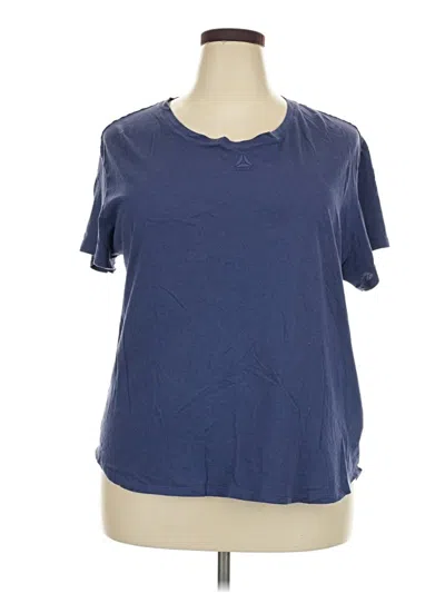 Pre-owned Reebok Short Sleeve T-shirt In Blue