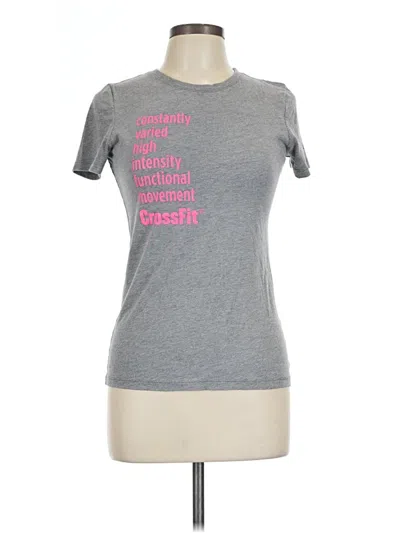 Pre-owned Reebok Short Sleeve T-shirt In Gray