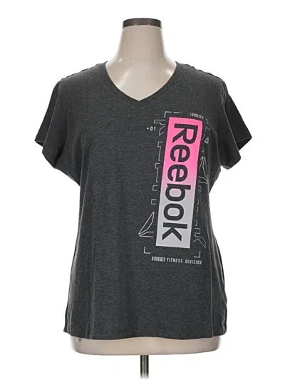 Pre-owned Reebok Short Sleeve T-shirt In Gray