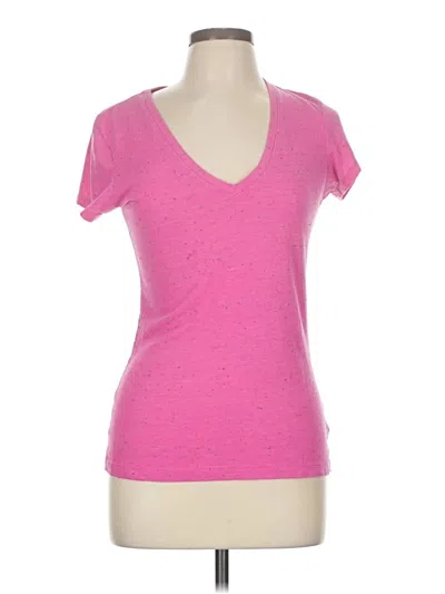 Pre-owned Reebok Short Sleeve T-shirt In Pink