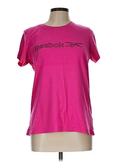 Pre-owned Reebok Short Sleeve T-shirt In Pink