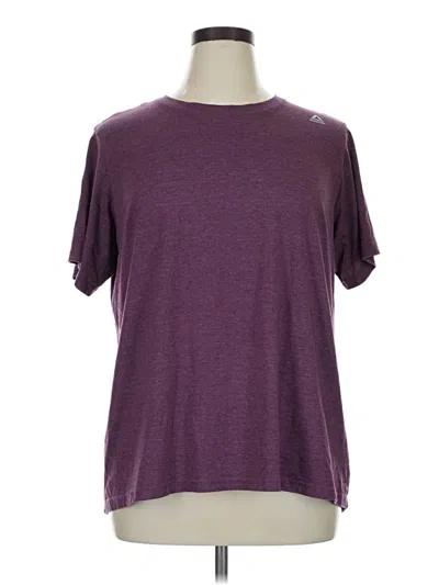 Pre-owned Reebok Short Sleeve T-shirt In Purple