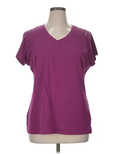 Pre-owned Reebok Short Sleeve T-shirt In Purple