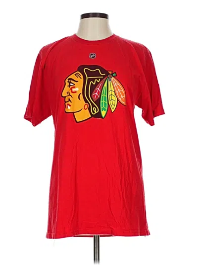 Pre-owned Reebok Short Sleeve T-shirt In Red