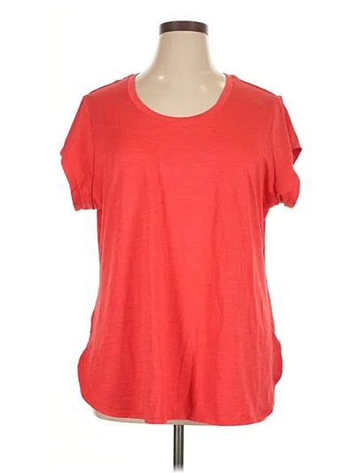 Pre-owned Reebok Short Sleeve T-shirt In Red