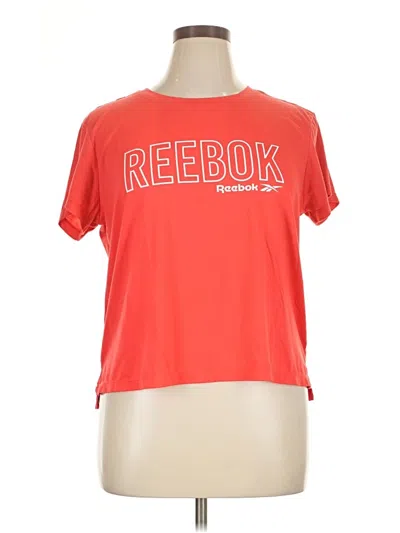 Pre-owned Reebok Short Sleeve T-shirt In Red