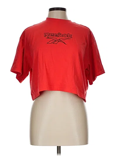 Pre-owned Reebok Short Sleeve T-shirt In Red