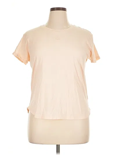 Pre-owned Reebok Short Sleeve T-shirt In Tan