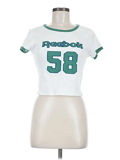 Pre-owned Reebok Short Sleeve T-shirt In White