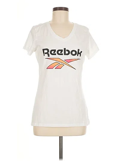 Pre-owned Reebok Short Sleeve T-shirt In White