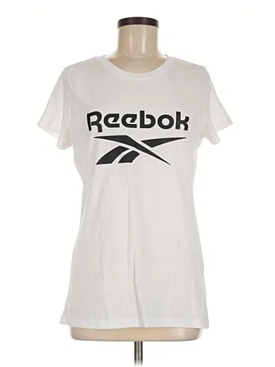 Pre-owned Reebok Short Sleeve T-shirt In White