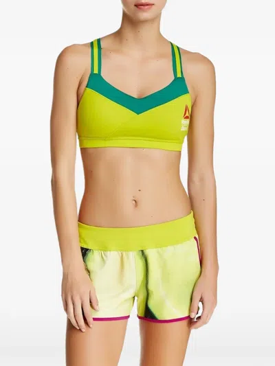 Reebok Skinny Strap Tank Top In Yellow
