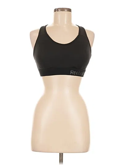 Pre-owned Reebok Sleeveless Top Black Halter Neckline Tops