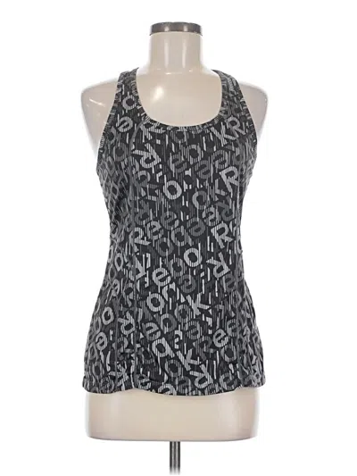 Pre-owned Reebok Sleeveless Top Gray Halter Neckline Tops