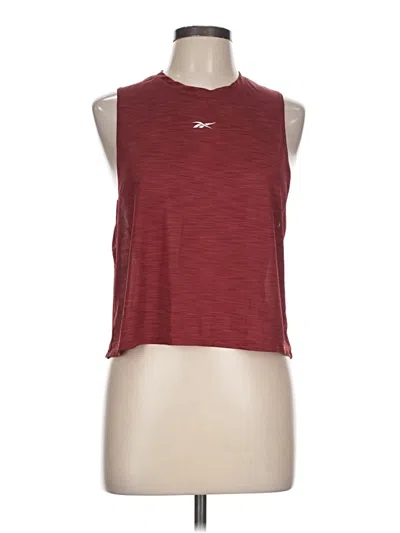 Pre-owned Reebok Sleeveless T-shirt In Burgundy