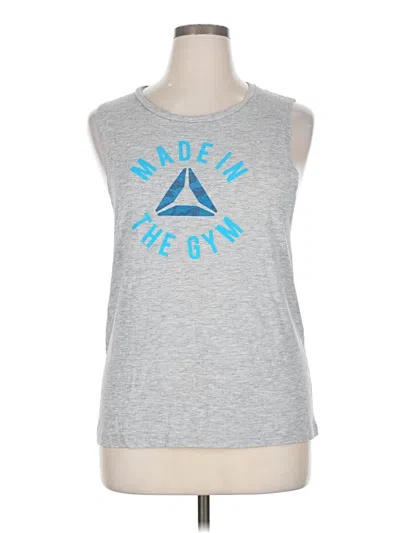 Pre-owned Reebok Sleeveless T-shirt In Silver