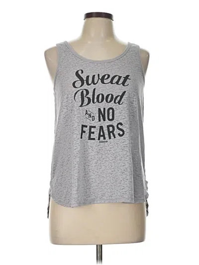 Pre-owned Reebok Sleeveless T-shirt In Silver