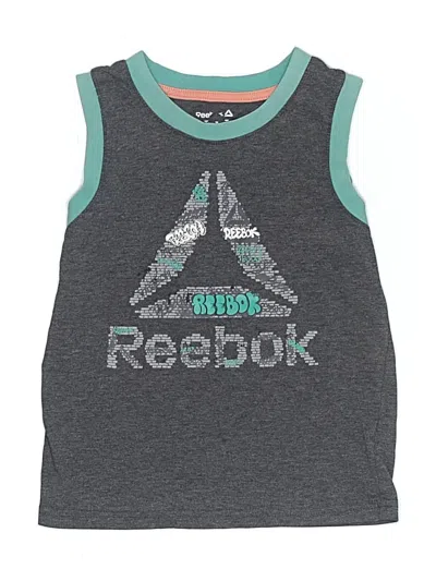 Pre-owned Reebok Kids' Sleeveless T-shirt In Teal