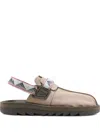 Reebok Slingback Geometric-pattern Trainers In Brown