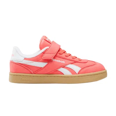 Pre-owned Reebok Smash Edge Elastic Lace & Top Strap Little Kid 'sunset Coral' | Pink | Kid's Size 12.5