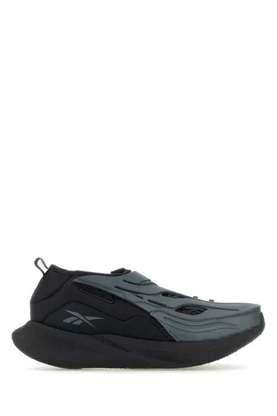 Reebok Two-tone Polyester Floatride Slip-ons In Grey