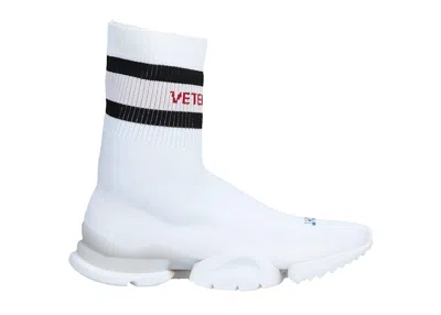 Pre-owned Reebok Sock Run.r (women's) Sneakers In White