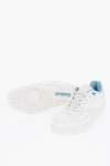 Reebok Solid Color Leather Bb4000 Low-top Sneakers With Contrast In