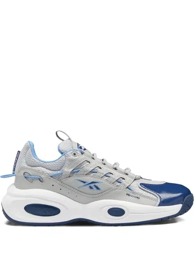 Reebok Solution Mid "grey/blue" Sneakers In Gray