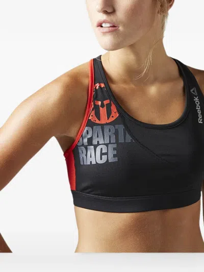Reebok Spartan Racerback Sports Bra In Black