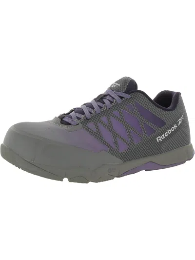 Reebok Speed Tr Womens Slip Resistant Manmade Work & Safety Shoes In Black
