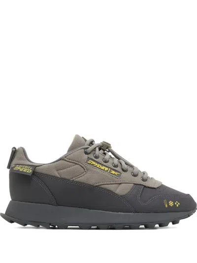 Reebok Spyder Classic Leather Trail Trainers In Gray
