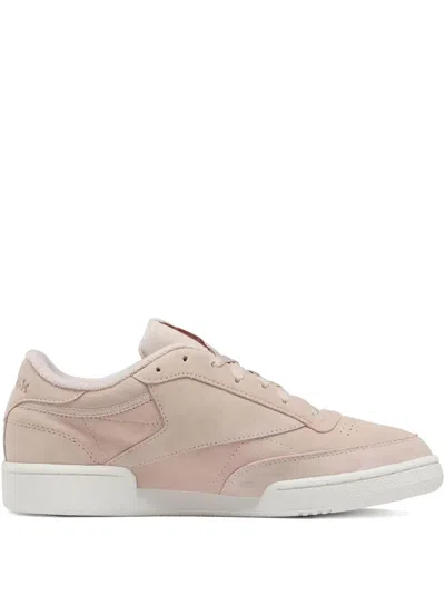 Reebok Suede Leather Trainers In Pink