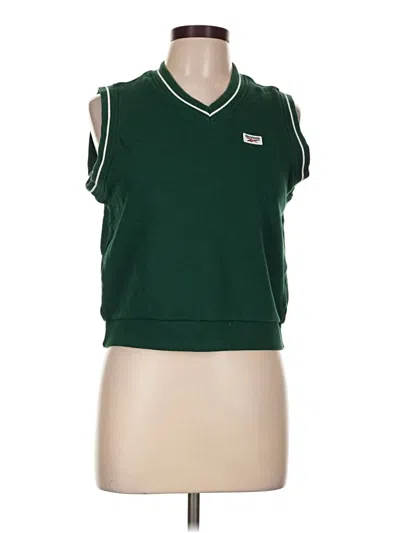 Pre-owned Reebok Sweater Vest In Green