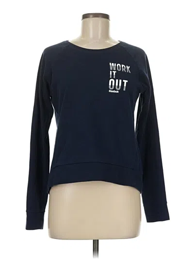 Pre-owned Reebok Sweatshirt In Blue