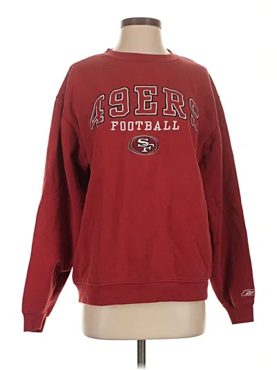 Pre-owned Reebok Sweatshirt In Burgundy
