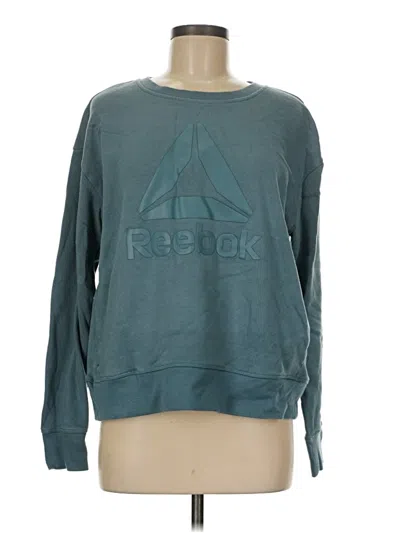 Pre-owned Reebok Sweatshirt In Teal