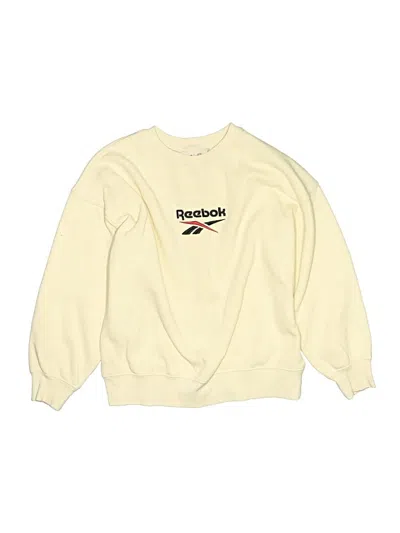 Pre-owned Reebok Kids' Sweatshirt In White