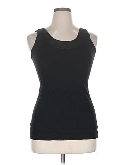 Pre-owned Reebok Tank Top Black Halter Neckline Tops