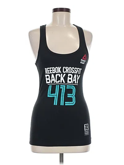Pre-owned Reebok Tank Top Black Scoop Neck Tops