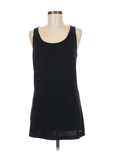 Pre-owned Reebok Tank Top Black Strapless Neckline Tops