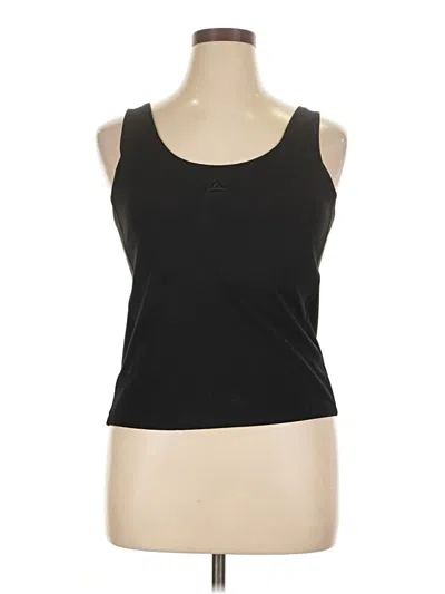 Pre-owned Reebok Tank Top Black Strapless Neckline Tops