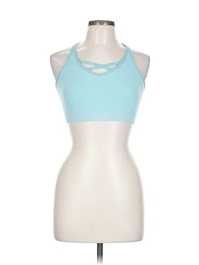 Pre-owned Reebok Tank Top Blue Halter Neckline Tops