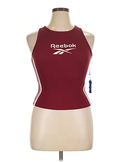 Reebok Tank Top Burgundy Halter Neckline Tops