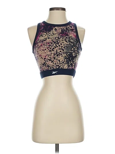 Pre-owned Reebok Tank Top Gold Halter Neckline Tops