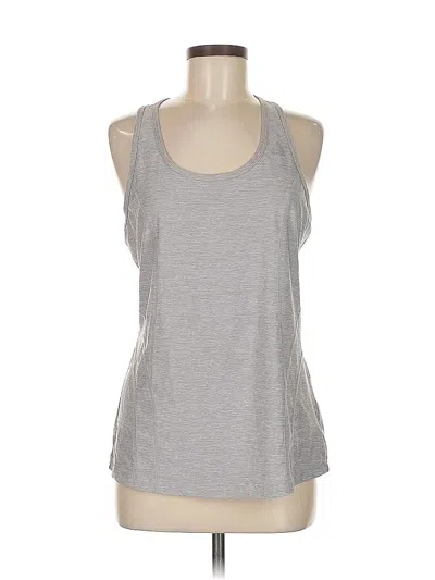 Pre-owned Reebok Tank Top Gray Halter Neckline Tops