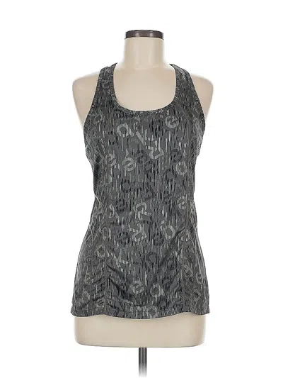 Pre-owned Reebok Tank Top Gray Halter Neckline Tops