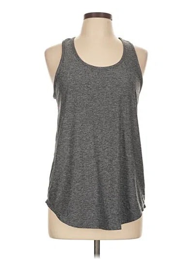 Pre-owned Reebok Tank Top Gray Halter Neckline Tops