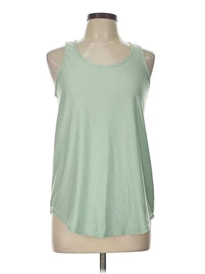 Pre-owned Reebok Tank Top Green Halter Neckline Tops